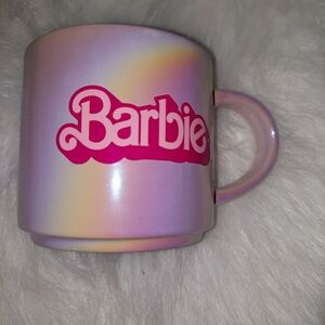 Barbie iridescent pink pearl ceramic mug